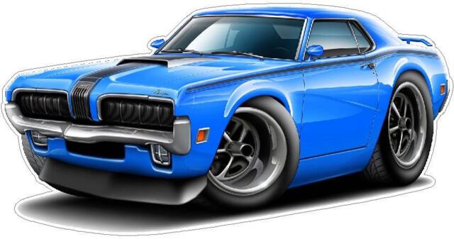 1970 Ford Mercury Cougar Vinyl Decal Officially Licensed Wall Art - image 1