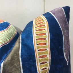 Silk Ikat Pillow Cover, Handwoven Cushion, Turkish Decor - 16x16 - thumbnail 2