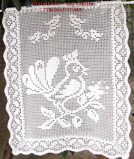 Brisebise Curtain, Hand-Crocheted, French Craftsmanship, Created By Sylvette Raisonnier, Zoizo Model - image 1
