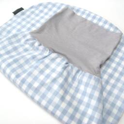 Romper Sack in Blue With Stars, Dots, Stripes, Vichy Check, Swaddle Baby Sleeping Bag Bab-Berlin - thumbnail 3