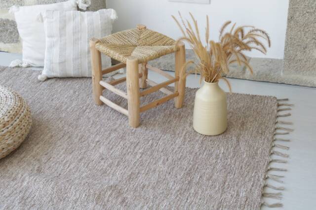 Large Brown Rug 170x240 cm, Bedroom Rug, Kids Nursery Living Room Contemporary Modern Camel Bohemian - image 1