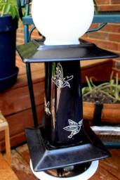 Checkmate Totem, Tall Glass Tower, Glass Art, Yard Art, Deck Art, Glass Totem, Glass Yard Art, Wedding Deco, Garden Art