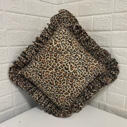 Frilled Pillow Square & Rectangle Cushions Leopard Print - Shown + Ruffles Scatter Cushion Large Decorative Plush Throw - 68 Fabrics - thumbnail 4