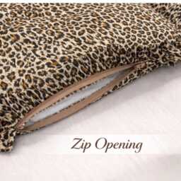 Frilled Pillow Square & Rectangle Cushions Leopard Print - Shown + Ruffles Scatter Cushion Large Decorative Plush Throw - 68 Fabrics - thumbnail 2