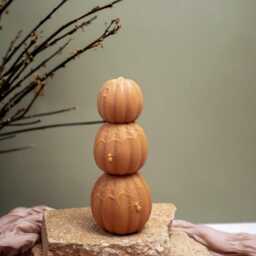 Spider Pumpkin Candle Halloween Decor, Eco-Friendly Soy Beeswax - thumbnail 3