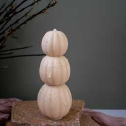Spider Pumpkin Candle Halloween Decor, Eco-Friendly Soy Beeswax - thumbnail 2