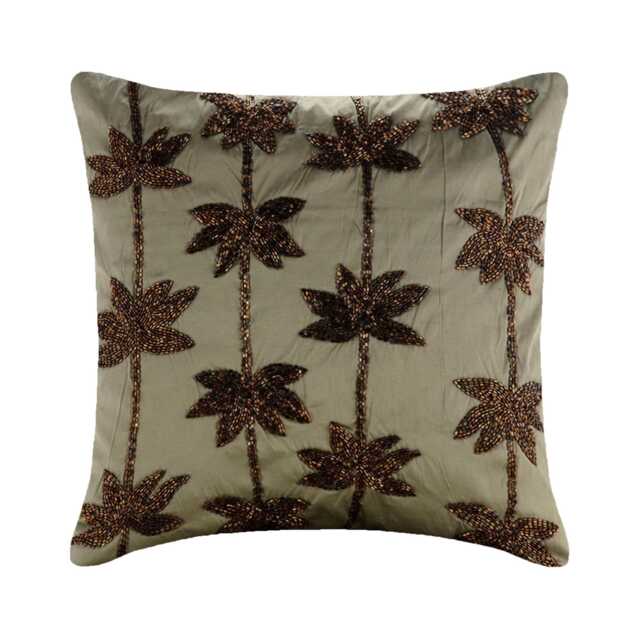 "Taffeta Sage Green Multi Couch Throw 16""x16" - image 1