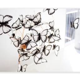 Copper Butterfly Table Lamp Rose Gold Desk Lamp, Nature Lover Gift - thumbnail 2