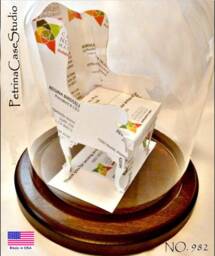 Wingback Chair Business Card Sculpture -Queen Anne Legs -Design 982 - thumbnail 1