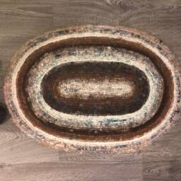 Handmade Small Area Rug - Beautifully Felted Alpaca - thumbnail 3