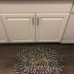 Handmade Small Area Rug - Beautifully Felted Alpaca - thumbnail 4