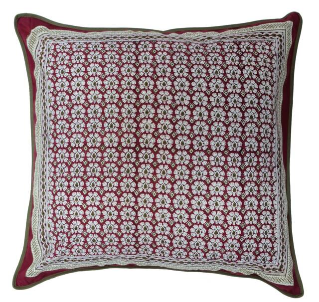 Cotton Cushion Cover - Daisyhead Square 24 - image 1