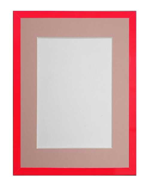 Post Box Red 20mm Picture, Photo, Poster Frame With Pink Mount - image 1
