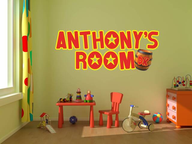 Donkey Kong Decals, Diddy Kong, Game Room, Vintage Nintendo Wall ...