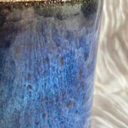 Sea Fever Ceramic Planter, Handmade Glazed Pot, Blue Plant Large Vessel, Unique British Gift, Handcrafted Pots - thumbnail 3