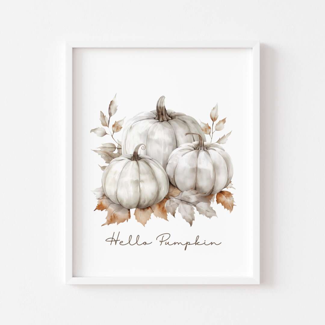 KSDUT Wandkunst Decor 216JW-YXH-pumpkin - Gerahmte Runde Wandskulptur, 25,4x25,4 Cm