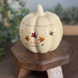 Autumn Magic Pumpkin Oil Burner, Wax Burner , Pumpkin Decor Vintage - thumbnail 2