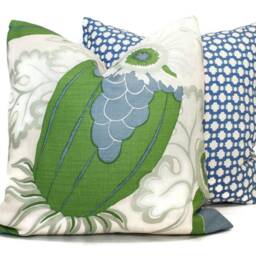 Christopher Farr Carnival Pillow Cover Floral Linen Decorative - thumbnail 4
