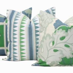 Christopher Farr Carnival Pillow Cover Floral Linen Decorative - thumbnail 2