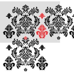 Large Wall Damask Stencils Danielle Reusable Allover Pattern For Diy Decor - thumbnail 3
