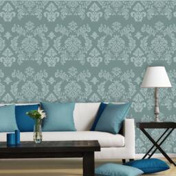 Large Wall Damask Stencils Danielle Reusable Allover Pattern For Diy Decor - thumbnail 1