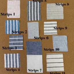 Bench Cushion, Window Seat Stripe Bench Cushion, Mudroom Seat Reading Nook French Cushion - thumbnail 3