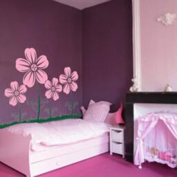 Large Wall Flower Nursery Decal Blossom Daisy Flowers 1123 - 2 Feet Tall - thumbnail 2