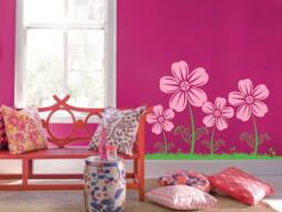 Large Wall Flower Nursery Decal Blossom Daisy Flowers 1123 - 2 Feet Tall - thumbnail 1