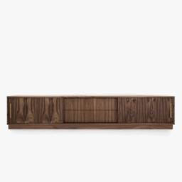 Mid-Century Sideboard, Dresser, Commode, Credenza Made Of Walnut Vaneer - Livlo O-S01 - thumbnail 1