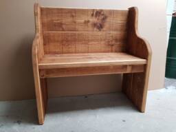 Rustic Plank Style Monks Bench Settle Pew No Storage Bespoke Sizes Available