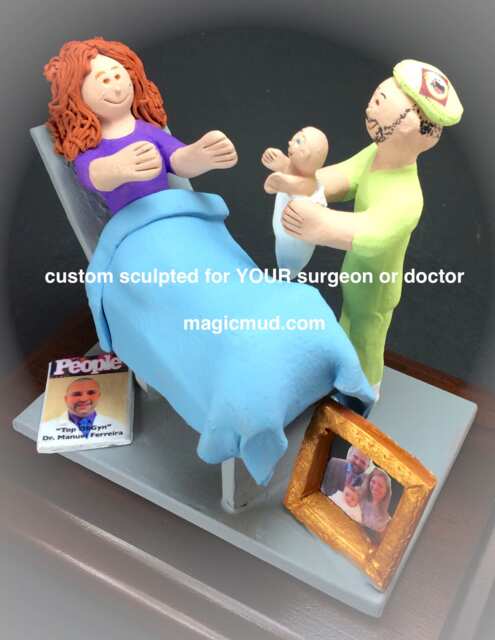 Ob-Gyn Doctor's Custom Made Figurine, Personalized Obstetrician's Gift - Family Doctor Figurine Ob-Gyn Graduation - image 1