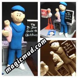 Ob-Gyn Doctor's Custom Made Figurine, Personalized Obstetrician's Gift - Family Doctor Figurine Ob-Gyn Graduation - thumbnail 3