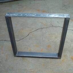 Single One Box Section Leg Retro Industrial Steel Metal Dining Table Coffee Bench Desk Breakfast Bar Many Sizes - thumbnail 3