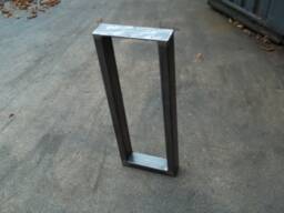 Single One Box Section Leg Retro Industrial Steel Metal Dining Table Coffee Bench Desk Breakfast Bar Many Sizes