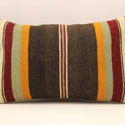 Throw Pillow, Sofa 12x20 in 30x50 cm, Vintage Kilim Pillow, Sofa Cushion Cover Boho Pillow 4Oe-543 - thumbnail 2