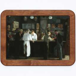 Mcsorley's Bar John Sloan Irish Pub Saloon New York City Impressionism Painting Wooden Framed Art Print - thumbnail 3