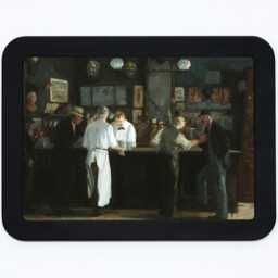 Mcsorley's Bar John Sloan Irish Pub Saloon New York City Impressionism Painting Wooden Framed Art Print - thumbnail 2