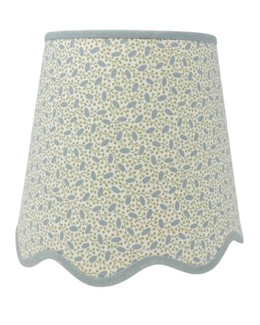 Scallop Lampshade - Pinto Ian Sanderson Natural Scalloped Edges Trim Colours Clip On, Lamp Or Pendant Light - image 1