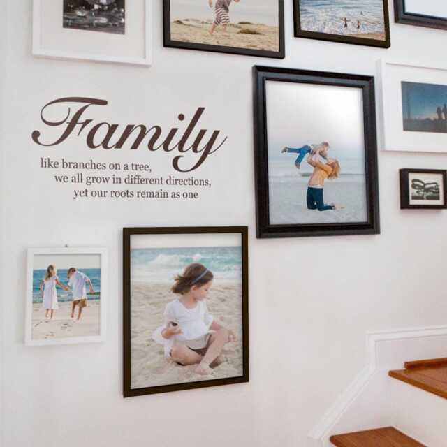 "Family Tree Quote Wall Decal Living Room Decor - 23""W X 10.5" - image 1