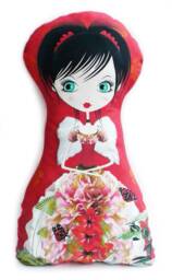 Decorative Red Fairy Cushion For Girls - thumbnail 1