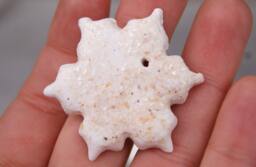 Ceramic Elegant White Snowflake/Star On The Christmas Tree, Christmas Snowflake, White Stars, Gift, Ornaments