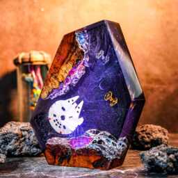 Premium Star War Spaceship Resin Lamp - Handmade Outer Space Led Night Light - Cosmic Decor For Kids & Adults Galaxy Rocket Launch Gift - thumbnail 3