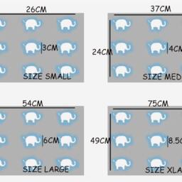 Elephant Nursery Wall Stencil Reusable Mylar, Kids Room Decor - thumbnail 2