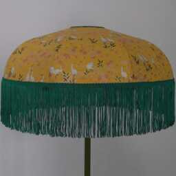 "Japanese Paper Dome Lampshade With Fringe ""Maya" - thumbnail 2