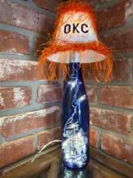 Okc Lamp With Blue Relax Bottle - thumbnail 1