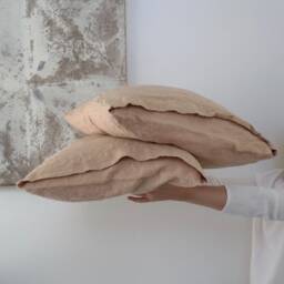 Linen Pillowcase With Envelope Closure, Pillow Shams, Housewife Style Linen Cover.farmhouse Pillow. New Colors Of 2021. Mooshop New91 - thumbnail 4