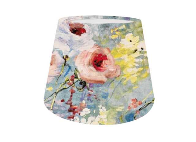 Monet Inspired Watercolour Flowers Empire Lampshade Ceiling /Table Lamp /Lightshade Colourful Home Decor, Made in Uk, Floral, Botanical - image 1