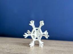 Snowflake Table D??cor, Ornament Set, White Christmas Decorations For The Home, Farmhouse Christmas, Small Gift Idea, Xmas Present - thumbnail 1