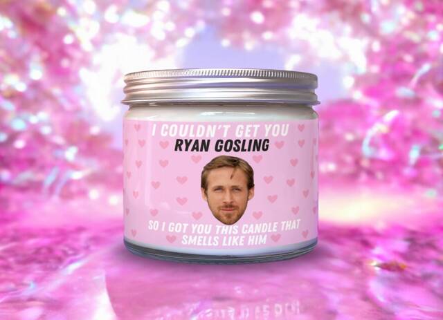 Ryan Gosling Scented Soy Wax Candle Funny Novelty Gift - image 1