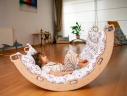 2 Size Montessori Baby Play Climber Set For Toddler, Small & Large Size Toddler Pillow Arch - thumbnail 1
